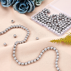 3 нити немагнитных синтетических гематитовых бусин нити G-OC0002-22