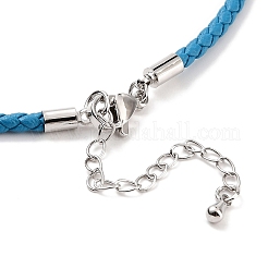 Изготовление плетеных круглых браслетов из искусственной кожи&nbsp;BJEW-H610-01P-13