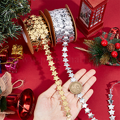 2 рулон 2 цветов 10 м полиэстеровая лента со звездами для отделки OCOR-NB0001-83