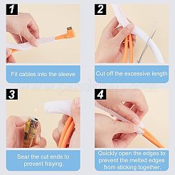 6 метр 2-х цветный защитный чехол для шнура AJEW-FH0001-31