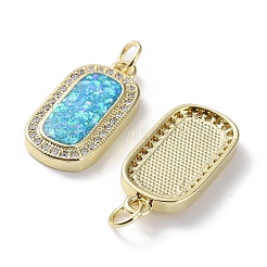 Стойки обшивки латунь микро проложить Циркон подвеску KK-C041-07G