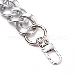 Окрашенные распылением пластиковые бордюрные цепи ccb ручки для сумок&nbsp;AJEW-BA00052