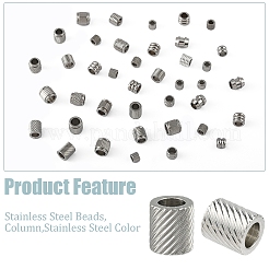 100 шт. 10 вида бусин из нержавеющей стали&nbsp;STAS-YW0002-84