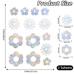 ПВХ водонепроницаемая декоративная наклейка для витрины&nbsp;DIY-WH20007-17J