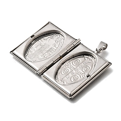 Подвески-медальоны из нержавеющей стали 316 STAS-C123-03B-P