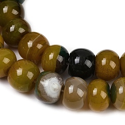 Окрашенные естественный агат бисер пряди G-U030-A01-04