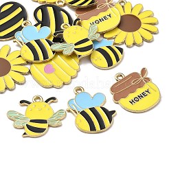 14 шт. 7 стиля эмалевые подвески из сплава с пчелиной тематикой&nbsp;FIND-FP0002-83