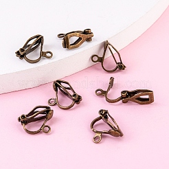 Латунные серьги с клипсами&nbsp;X-EC109-NFAB