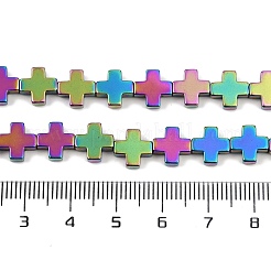 Fili di perline di ematite sintetica non magnetica elettrolitica&nbsp;G-J211-A05-04