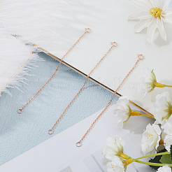 3 шт. удлинитель цепи из стерлингового серебра STER-BBC0007-05