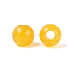 天然黄色瑪瑙ビーズ  染め＆加熱  スムーズなラウンド  8~8.5x7~8mm  穴：3mm&nbsp;G-Q602-08A-02