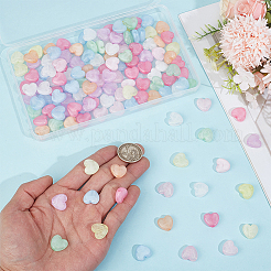 150 perles acryliques transparentes lumineuses&nbsp;OACR-PA0002-02