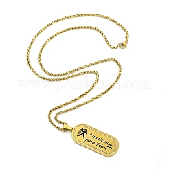 Collier avec pendentif en acier inoxydable 304 micro pavé de zircones cubiques transparentes pour femmes et hommes&nbsp;LS-NJEW-U007-01C