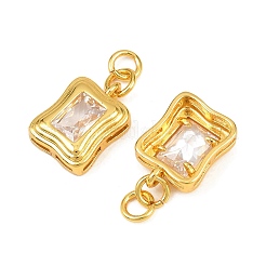 Латунные микро проложить кубического циркония подвески&nbsp;KK-H263-02G-02