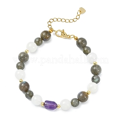 Bracelets en perles de labradorite naturelle&nbsp;BJEW-JB13619