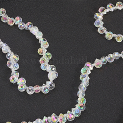 2 нить гальваника стеклянные бусины нити&nbsp;EGLA-PA0001-01C