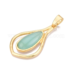 Каплевидная стойка покрытие сплав паве смола большие подвески&nbsp;FIND-N005-46G