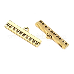 チベット風コネクター  シャンデリアパーツ  長方形/棒  カドミウムフリー＆鉛フリー  アンティーク黄金  9x28x2.5mm&nbsp;TIBE-A22146-AG-LF