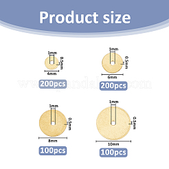 4 Stil Messing-Abstandsperlen&nbsp;KK-FH0008-24