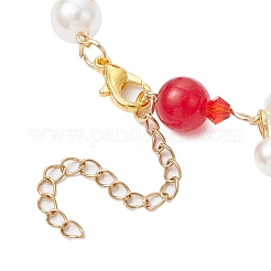 Браслеты с подвесками из окрашенных синтетических бирюзовых бусин&nbsp;BJEW-JB11852