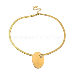 Ожерелья из нержавеющей стали 304 в виде змеиной цепи&nbsp;NJEW-P311-02D-G