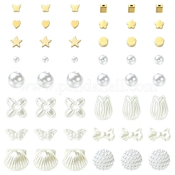 1359 шт. 16 стиля бусины из искусственного жемчуга из пластика ccb и пластика abs&nbsp;KY-YW0002-19