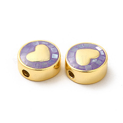 Cremagliera smalto perle di ottone placcatura&nbsp;ENAM-D044-02G