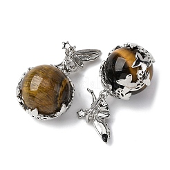 Круглые подвески из натурального тигра&nbsp;G-G207-01P-04