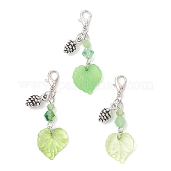 3 шт. подвесных украшений в виде акриловых листьев&nbsp;HJEW-JM04284