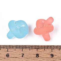 Матовые прозрачные акриловые бусины&nbsp;FACR-T008-01M