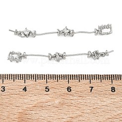 Ganci per ciondoli in ottone con pavé di zirconi cubici&nbsp;KK-C172-06P
