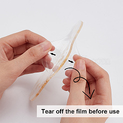 4 шт. 4 стильных прозрачных акриловых коврика под чашки DJEW-GO0001-02