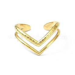 Кольцо-манжета в форме сердца из нержавеющей стали 304 с ионным покрытием (IP)&nbsp;RJEW-L109-052G