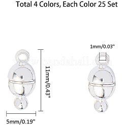 Латунные магнитные застежки с петлями&nbsp;KK-PH0035-11