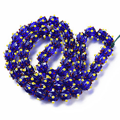 Прозрачные бусинки лэмпворк ручной работы бугристые нити&nbsp;LAMP-T007-18-B08