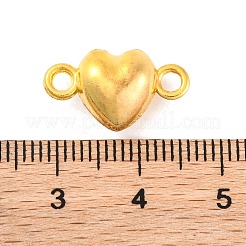 ループ付き合金マグネットクラスプ  ニッケルフリー  ハート  ゴールドカラー  17x10x6.5mm  穴：1.5mm&nbsp;PALLOY-L234-01G-NF