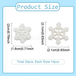 Кабошоны из смолы 20шт 2 стиля&nbsp;CRES-YW0002-71