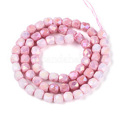 Антикоррозийные гальванические стеклянные бусины GLAA-N057-6mm-03