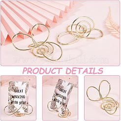 Железные спиральные держатели для карточек AJEW-WH0318-04G