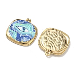 Подвески из нержавеющей стали 304 с эмалью&nbsp;STAS-K295-60G-01