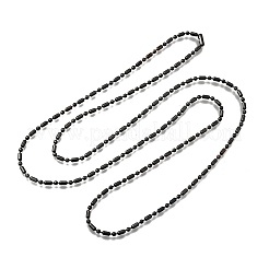 Ожерелья из цепочек-столбиков из нержавеющей стали 201 толщиной 2 мм&nbsp;NJEW-C097-01B