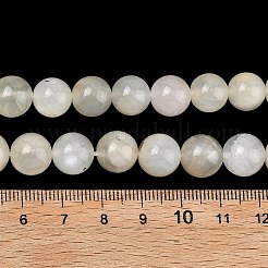 Натуральный белый лунный камень бисер пряди&nbsp;G-C277-A01-10mm