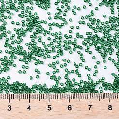 MIYUKIラウンドロカイユビーズ  日本製シードビーズ  （rr156)透明ダークエメラルド  15/0  1.5mm  穴：0.7mm  約5555PCS /ボトル  10 G /ボトル&nbsp;SEED-JP0010-RR0156