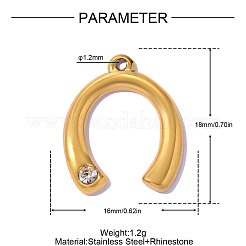 Strassanhänger aus Edelstahl 304&nbsp;STAS-OY016-43G