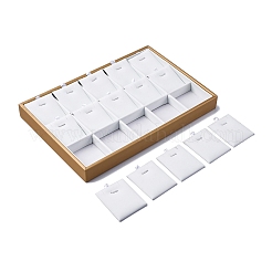 3-рядные 15-сетчатые подставки для подвесок из искусственной кожи CON-G023-13