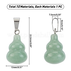 Подвески с драгоценными камнями в стиле 10шт. G-PH0001-37