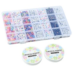 1120шт 7 стиля непрозрачные акриловые бусины&nbsp;MACR-YW0002-79