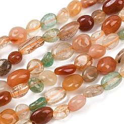 Природные агата бисером нити самородки&nbsp;G-B170-A02