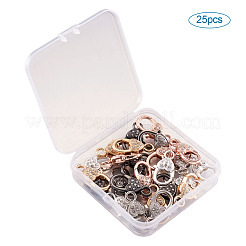 Застежки из сплава со стразами в виде когтей омара KK-KS0001-11