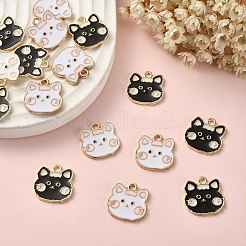 20шт 2 цвета сплава эмалевые подвески&nbsp;ENAM-CJ0003-61